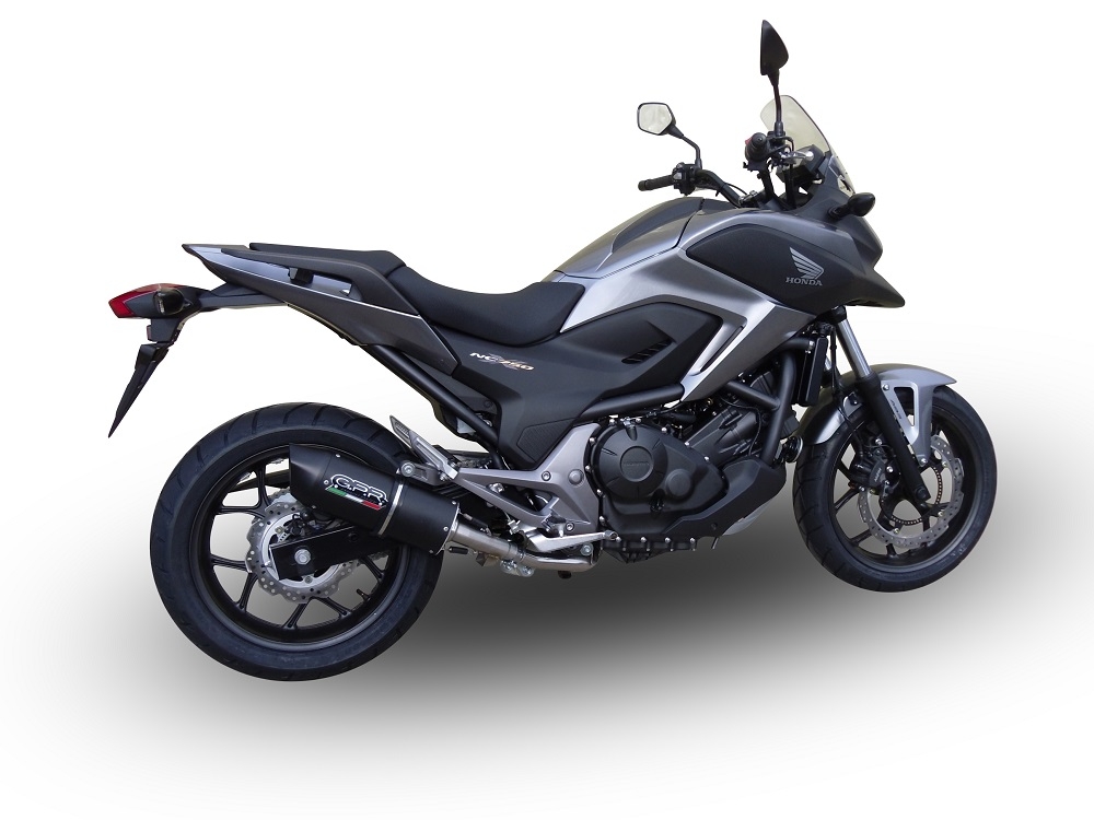 Escape compatível com Honda Nc 750 X - S Dct 2014-2015, Furore Nero, Escape legal, homologado, silenciador com db killer removível e tubo de ligação específico 