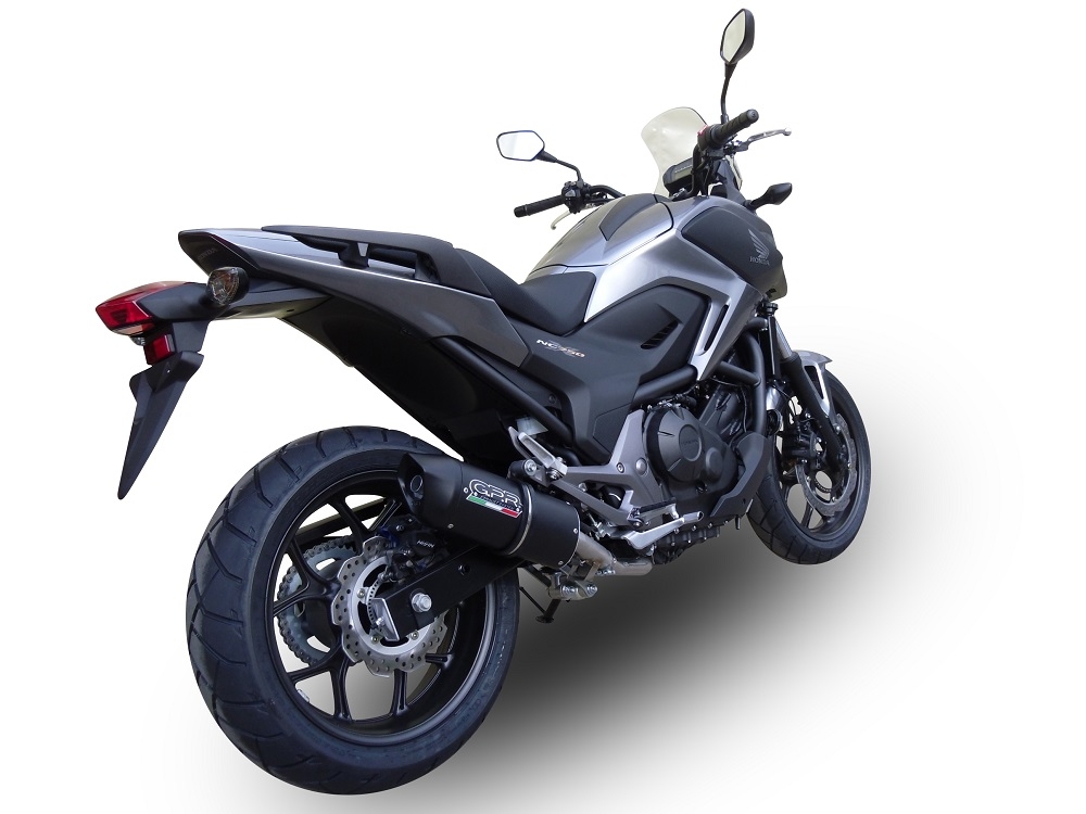 Escape compatível com Honda Nc 750 X - S Dct 2014-2015, Furore Nero, Escape legal, homologado, silenciador com db killer removível e tubo de ligação específico 