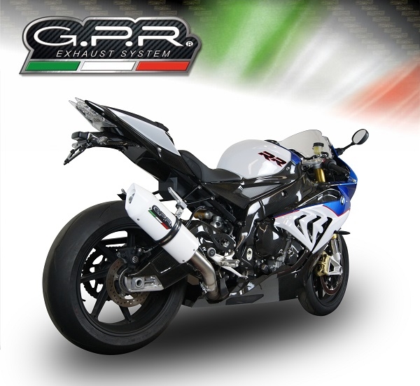 Escape compatível com Bmw S 1000 RR -M 2015-2016, Albus Ceramic, Escape legal, homologado, silenciador com db killer removível e tubo de ligação específico 