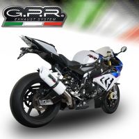 Escape compatível com Bmw S 1000 RR -M 2015-2016, Albus Ceramic, Escape legal, homologado, silenciador com db killer removível e tubo de ligação específico 