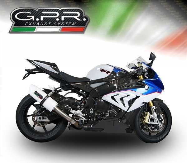 Escape compatível com Bmw S 1000 RR -M 2015-2016, Albus Ceramic, Escape legal, homologado, silenciador com db killer removível e tubo de ligação específico 