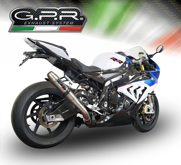 Escape compatível com Bmw S 1000 RR -M 2015-2016, Deeptone Inox, Sistema racing Silencioso com tubo de ligação 