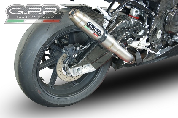 Escape compatível com Bmw S 1000 RR -M 2015-2016, Deeptone Inox, Sistema racing Silencioso com tubo de ligação 