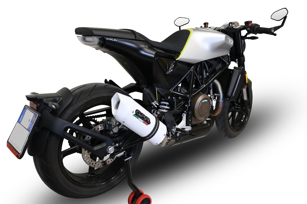 Escape compatível com Husqvarna Vitpilen 701 2018-2020, Albus Evo4, Escape legal, homologado, silenciador com db killer removível e tubo de ligação específico 
