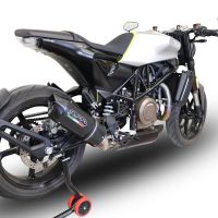 Escape compatível com Husqvarna Vitpilen 701 2018-2020, Furore Evo4 Nero, Escape legal, homologado, silenciador com db killer removível e tubo de ligação específico 