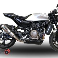Escape compatível com Husqvarna Svartpilen 701 2018-2020, M3 Inox , Escape legal, homologado, silenciador com db killer removível e tubo de ligação específico 