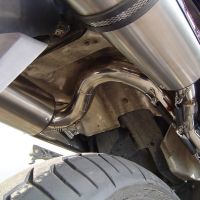 Escape compatível com Honda Vfr 800 V-Tec 2002-2013, M3 Inox , Par de silenciosos de escape homologadas, com db killer removível e tubos de ligação específicos 