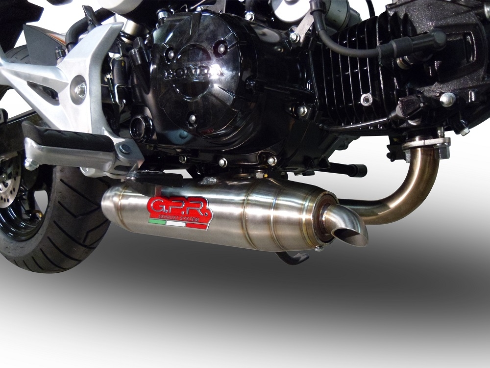 Escape compatível com Honda Msx - Grom 125 2013-2017, Deeptone Inox, Escape Racing, linha completa, fornecido com coletor específico, artigo sem homologação 