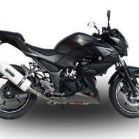GPR escape compatível com  Kawasaki Z 300 2014-2017, Albus Ceramic, Escape legal, homologado, silenciador com db killer removível e tubo de ligação específico 