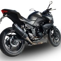 Escape compatível com Kawasaki Z 300 2014-2017, Furore Nero, Escape legal, homologado, silenciador com db killer removível e tubo de ligação específico 