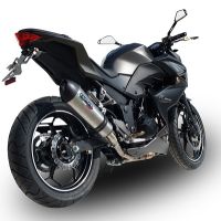 GPR escape compatível com  Kawasaki Z 300 2014-2017, New Grand Prix Evo Titanium, Escape legal, homologado, silenciador com db killer removível e tubo de ligação específico 