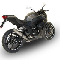 Escape compatível com Kawasaki Z 300 2014-2017, Deeptone Inox, Escape legal, homologado, silenciador com db killer removível e tubo de ligação específico 