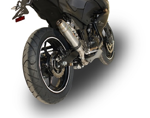 Escape compatível com Kawasaki Z 300 2014-2017, Deeptone Inox, Escape legal, homologado, silenciador com db killer removível e tubo de ligação específico 