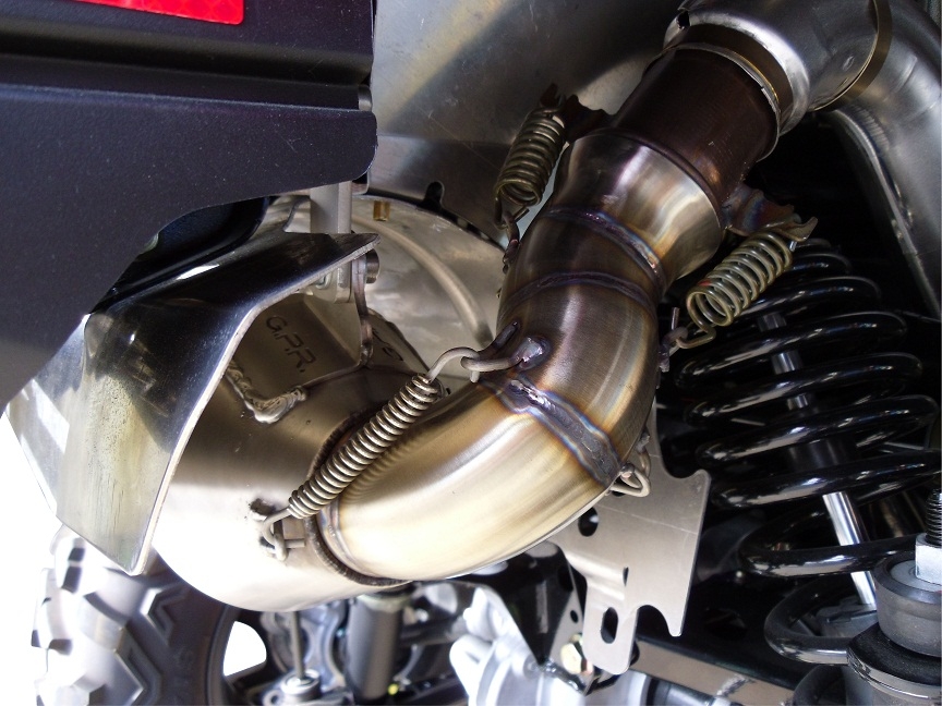 Escape compatível com Polaris Sportsman Xp 850 - Xp 850 Forest 2010-2014, Power Bomb, Escape legal, homologado, silenciador com db killer removível e tubo de ligação específico 