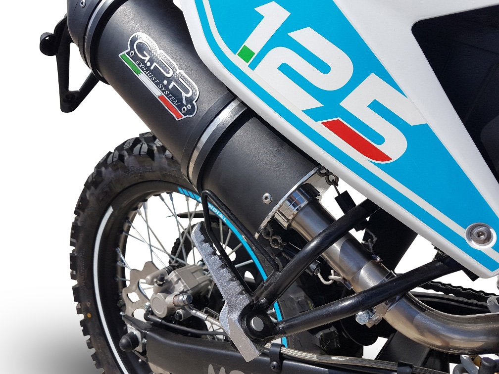 Escape compatível com UM Motorcycles Dsr SM - EX 125 2018-2020, Furore Evo4 Nero, Escape legal, aprovado, com db killer removível, tubo de conexão e conversor catalítico 