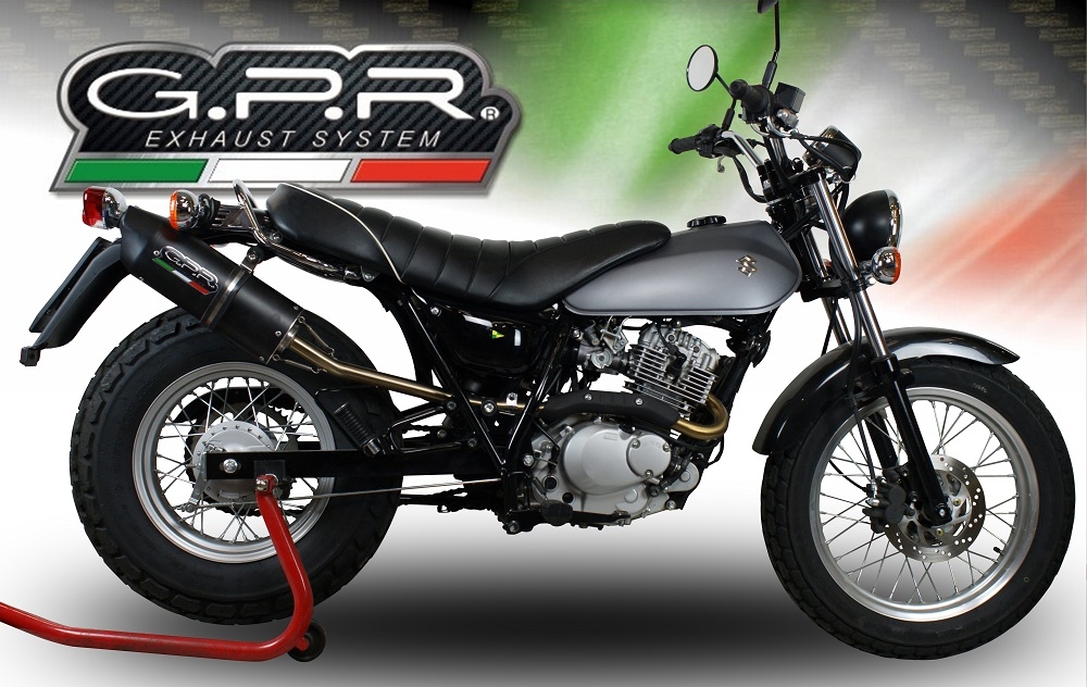 Escape compatível com Suzuki Rv 200 Van Van 2016-2017, Furore Nero, Escape legal, aprovado, com db killer removível, tubo de conexão e conversor catalítico 