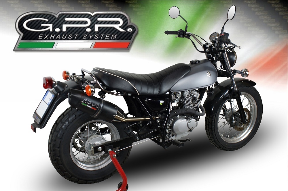 Escape compatível com Suzuki Rv 200 Van Van 2016-2017, Furore Nero, Escape legal, aprovado, com db killer removível, tubo de conexão e conversor catalítico 