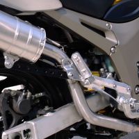 Escape compatível com Yamaha Tdm 900 2002-2014, Furore Nero, Par de silenciosos de escape homologadas, com db killer removível e tubos de ligação específicos 