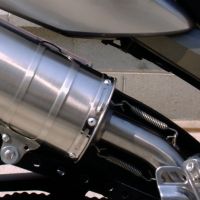 Escape compatível com Yamaha Tdm 900 2002-2014, Furore Nero, Par de silenciosos de escape homologadas, com db killer removível e tubos de ligação específicos 