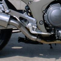 Escape compatível com Yamaha Tdm 900 2002-2014, Furore Nero, Par de terminais de exaustão aprovados, com db killer removível, catalisadores e tubo de conexão específico 
