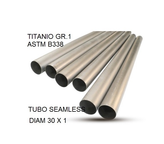 Escape compatível com Cafè Racer Cafè Racer 1-, Tubo titanio seamless D. 30mm X 1mm L.1000mm,  