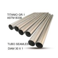 Escape compatível com Cafè Racer Cafè Racer 1-, Tubo titanio seamless D. 30mm X 1mm L.1000mm,  