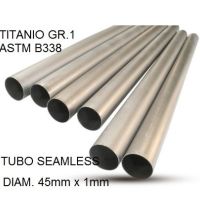 Escape compatível com Cafè Racer Cafè Racer 1-, Tubo titanio seamless D. 45mm X 1mm L.1000mm,  