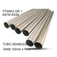 Escape compatível com Cafè Racer Cafè Racer 1-, Tubo titanio seamless D. 52mm X 1mm L.1000mm,  