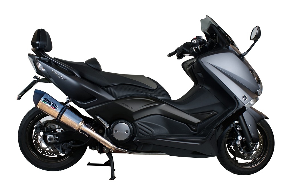 GPR escape compatível com  Yamaha T-Max 530 2012-2016, New Grand Prix Evo Titanium, Sistema homologado com catalisador linha completa, silencioso mais coletor 