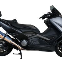GPR escape compatível com  Yamaha T-Max 530 2012-2016, New Grand Prix Evo Titanium, Sistema homologado com catalisador linha completa, silencioso mais coletor 
