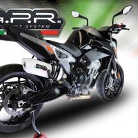Escape compatível com Ktm Duke 790 2021-2024, Albus Evo4, Escape legal, homologado, silenciador com db killer removível e tubo de ligação específico 