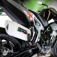 Escape compatível com Ktm Duke 790 2021-2024, Albus Evo4, Escape legal, homologado, silenciador com db killer removível e tubo de ligação específico 
