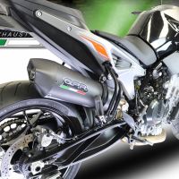 GPR escape compatível com  Ktm Duke 790 2021-2024, New Grand Prix Evo Black Titanium, Escape legal, homologado, silenciador com db killer removível e tubo de ligação específico 