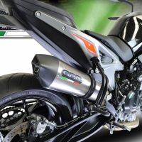 GPR escape compatível com  Ktm Duke 790 2017-2020, New Grand Prix Evo Titanium, Sistema racing Silencioso com tubo de ligação 