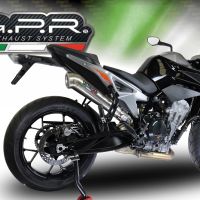 Escape compatível com Ktm Duke 790 2021-2024, Powercone Evo, Escape legal, homologado, silenciador com db killer removível e tubo de ligação específico 