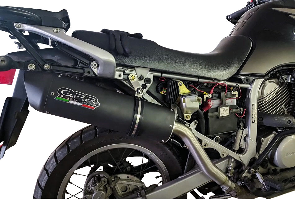 Escape compatível com Honda Transalp Xl 600 V 1996-1999, Furore Nero, Escape legal, homologado, silenciador com db killer removível e tubo de ligação específico 