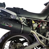 Escape compatível com Honda Transalp Xl 600 V 1996-1999, Furore Nero, Escape legal, homologado, silenciador com db killer removível e tubo de ligação específico 
