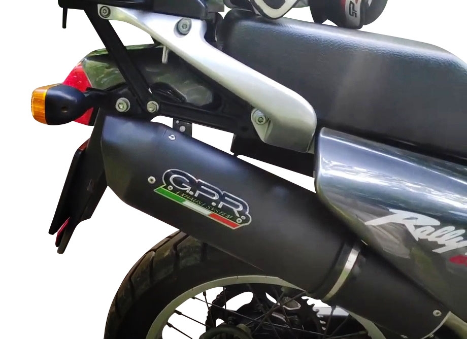 Escape compatível com Honda Transalp Xl 600 V 1996-1999, Furore Nero, Escape legal, homologado, silenciador com db killer removível e tubo de ligação específico 