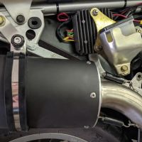 Escape compatível com Honda Transalp Xl 600 V 1996-1999, Furore Nero, Escape legal, homologado, silenciador com db killer removível e tubo de ligação específico 