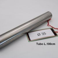 Escape compatível com Cafè Racer Cafè Racer 1-, Tubo inox D. 35mm X 1mm L.1000mm,  