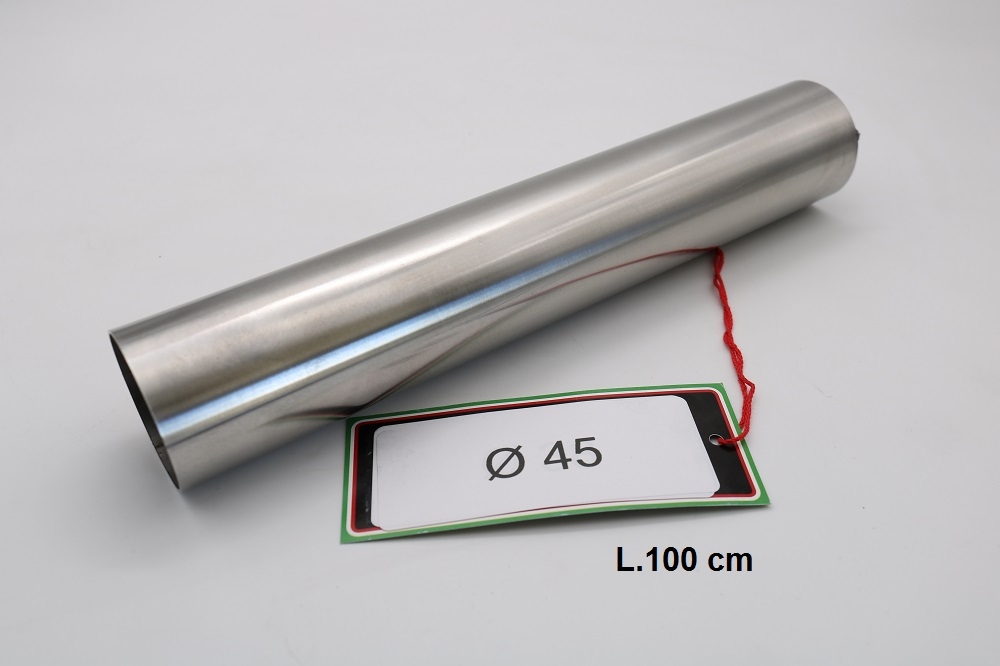 Escape compatível com Cafè Racer Cafè Racer 1-, Tubo inox D. 45mm X 1mm L.1000mm,  