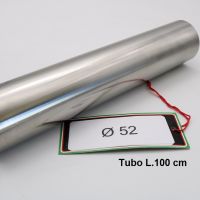Escape compatível com Cafè Racer Cafè Racer 1-, Tubo inox D. 52mm X 1mm L.1000mm,  