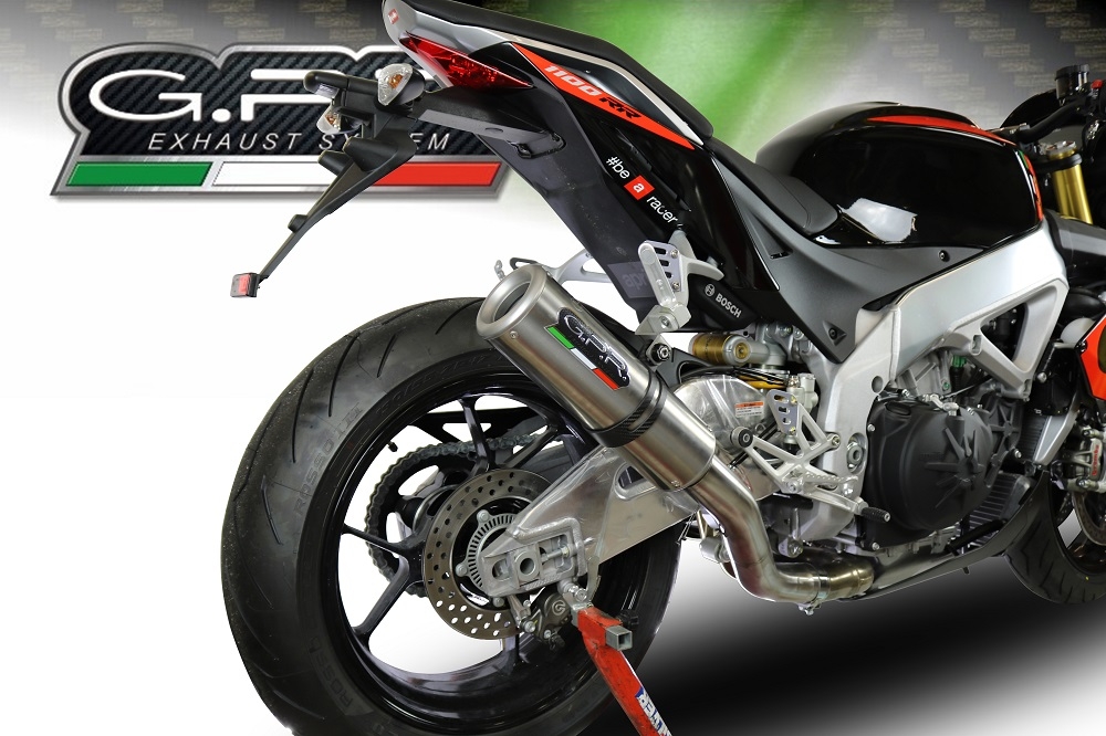 Escape compatível com Aprilia Tuono V4 1100 -Rr -Factory 2015-2016, M3 Titanium Natural, Sistema racing Silencioso com tubo de ligação 