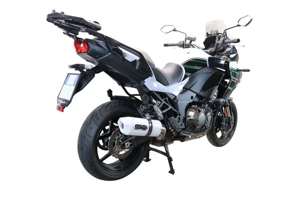 Escape compatível com Kawasaki Versys 1000 I.E. 2019-2020, Albus Evo4, Escape legal, homologado, silenciador com db killer removível e tubo de ligação específico 