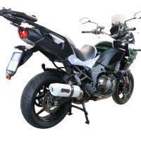 Escape compatível com Kawasaki Versys 1000 I.E. 2019-2020, Albus Evo4, Escape legal, homologado, silenciador com db killer removível e tubo de ligação específico 