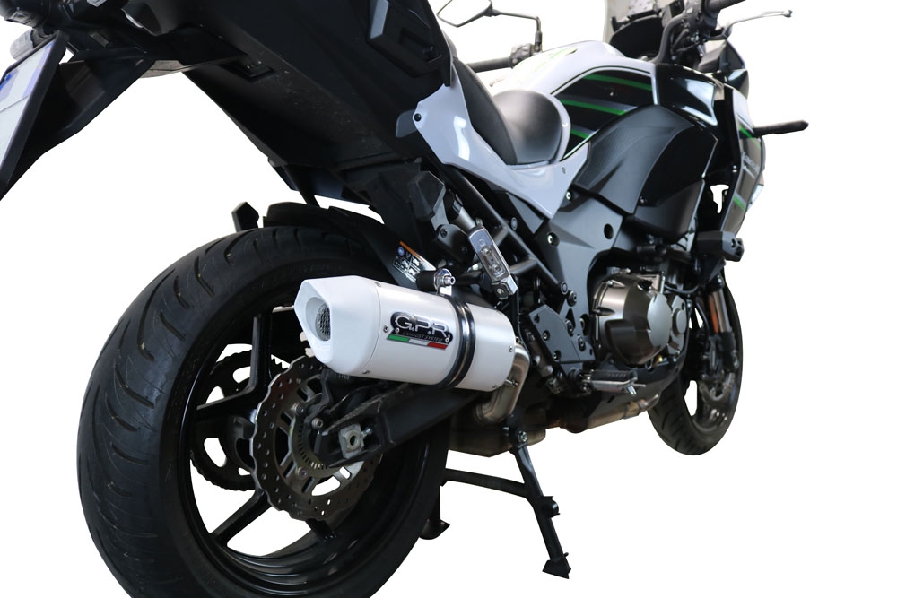 Escape compatível com Kawasaki Versys 1000 I.E. 2019-2020, Albus Evo4, Escape legal, homologado, silenciador com db killer removível e tubo de ligação específico 