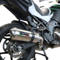 Escape compatível com Kawasaki Versys 1000 I.E. 2019-2020, Satinox , Escape legal, homologado, silenciador com db killer removível e tubo de ligação específico 