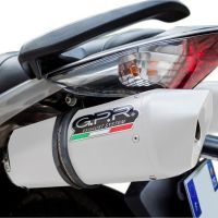 Escape compatível com Honda Vfr 800 V-Tec 2002-2013, Albus Ceramic, Par de silenciosos de escape homologadas, com db killer removível e tubos de ligação específicos 