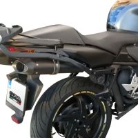 Escape compatível com Honda Vfr 800 V-Tec 2002-2013, Furore Poppy, Par de silenciosos de escape homologadas, com db killer removível e tubos de ligação específicos 