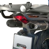 GPR escape compatível com  Honda Vfr 800 V-Tec 2002-2013, Furore Nero, Par de silenciosos de escape homologadas, com db killer removível e tubos de ligação específicos 